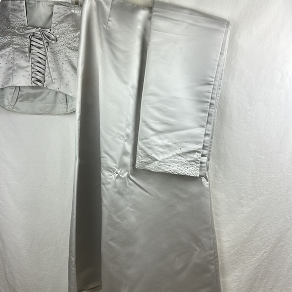 Donna Gray three-piece bustier, wrap, skirt set, size 6 - Picture 6 of 9